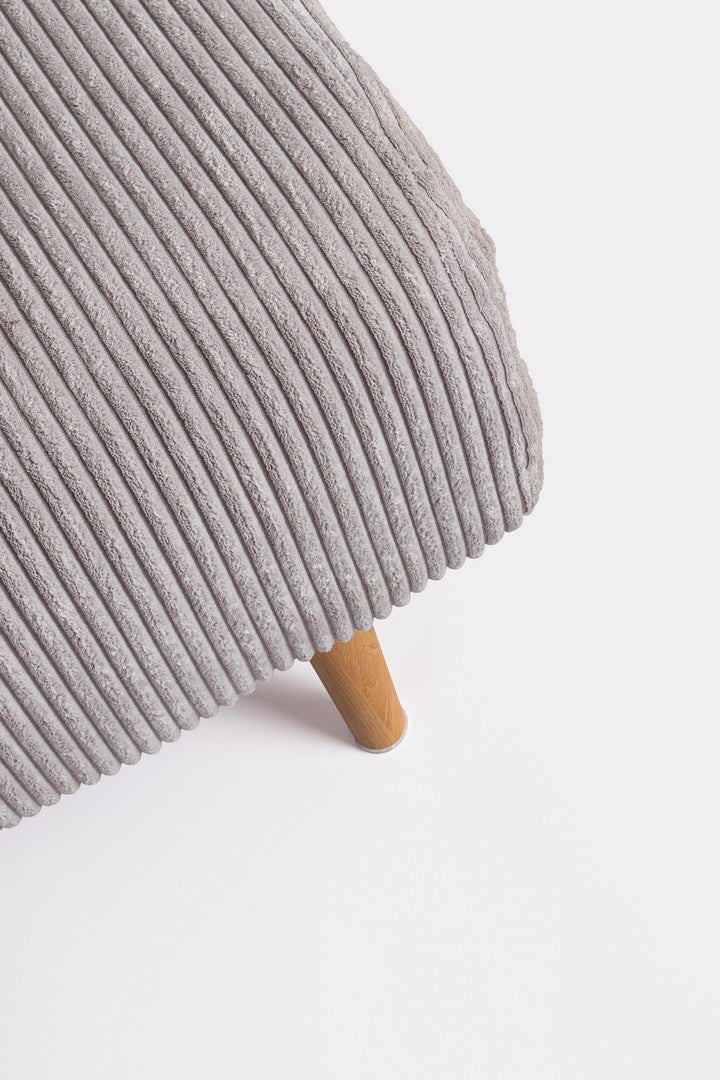 Canapea Extensibilă Tapițată Textil Gri, Walker Taupe Bizzotto - Imagine 7