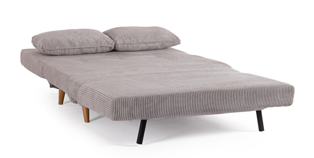 Canapea Extensibilă Tapițată Textil Gri, Walker Taupe Bizzotto - Imagine 8