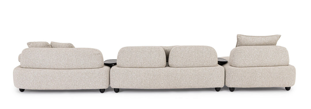 Canapea Modulară Contemporană Cu Șezlong, Bej, Iside Bizzotto - Imagine 3