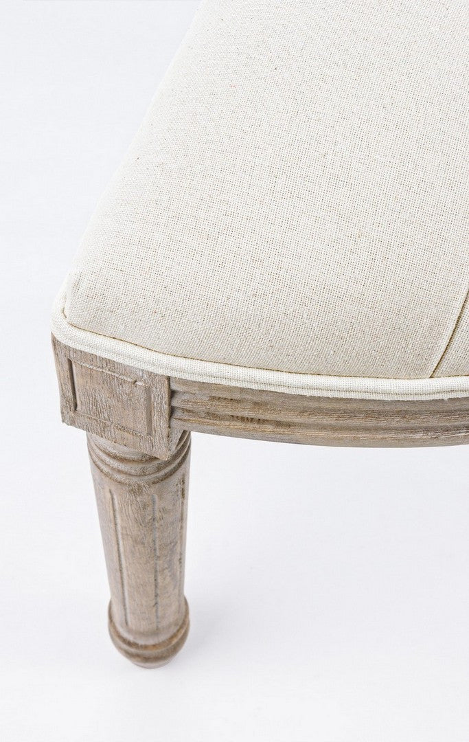 Bancă Tapițată Clasică Bej, Tilde Natural Bizzotto - Imagine 6