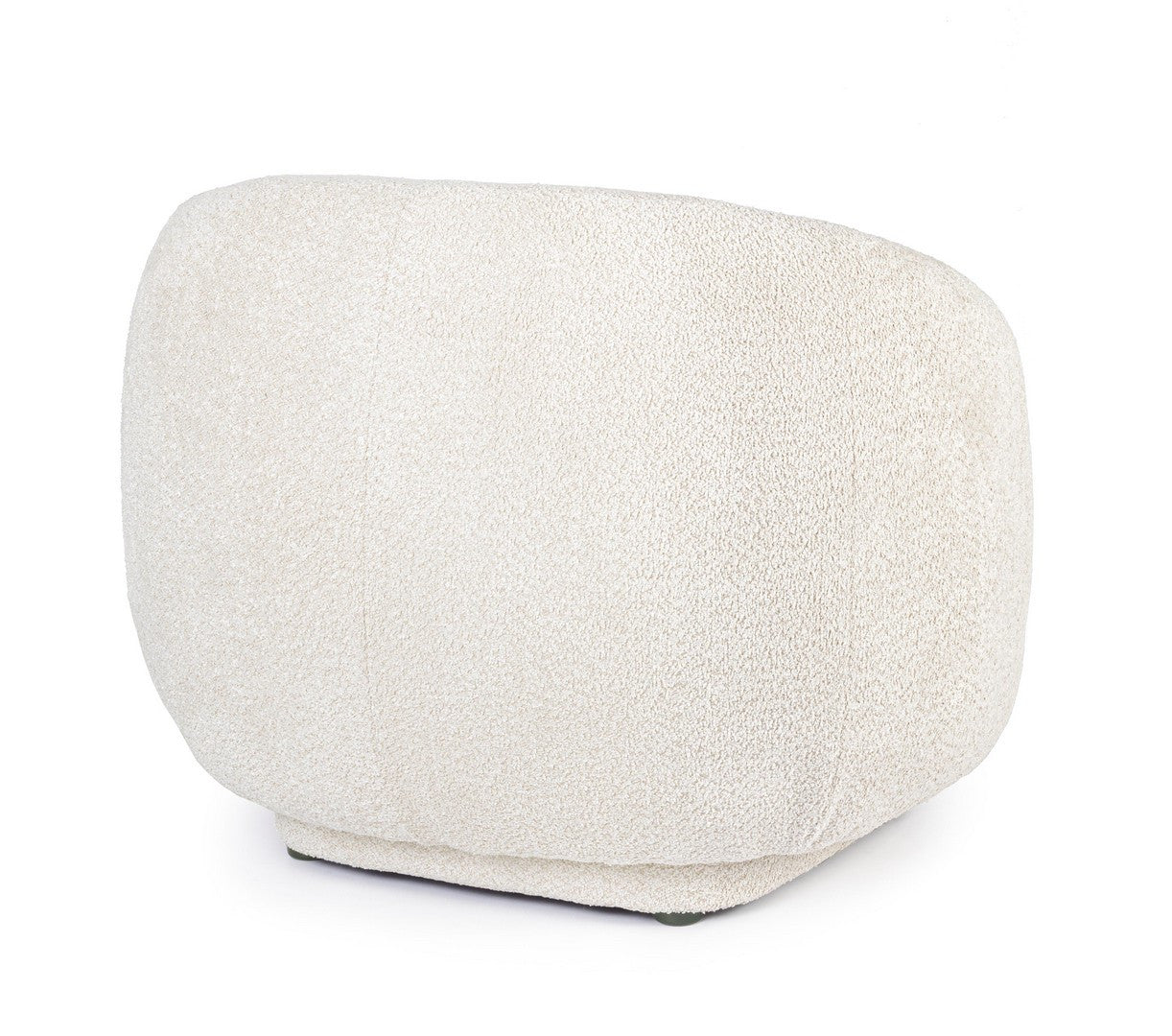 Fotoliu Tapițat Bouclé Bej, Tecla Natural Bizzotto - Imagine 2