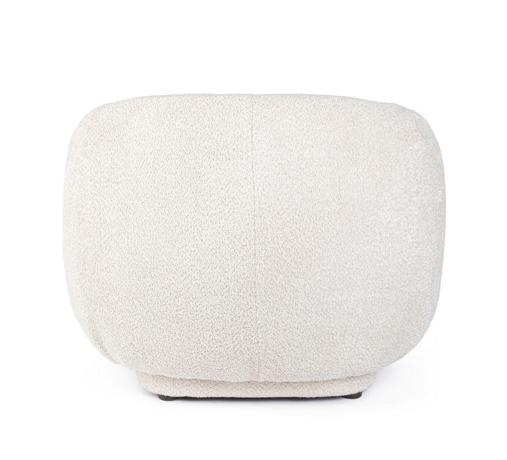 Fotoliu Tapițat Bouclé Bej, Tecla Natural Bizzotto - Imagine 5