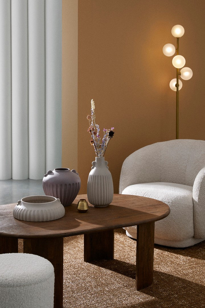 Fotoliu Tapițat Bouclé Bej, Tecla Natural Bizzotto - Imagine 10