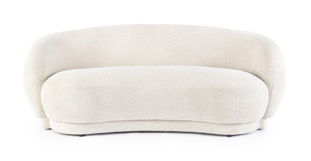 Canapea Tapițată Bouclé Bej, Tecla Natural Bizzotto - Imagine 3