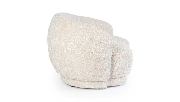 Canapea Tapițată Bouclé Bej, Tecla Natural Bizzotto - Imagine 5