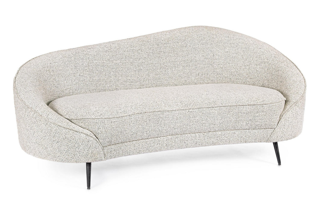 Canapea Glam Textil Gri 3 Locuri, Costance Bizzotto - Imagine 1