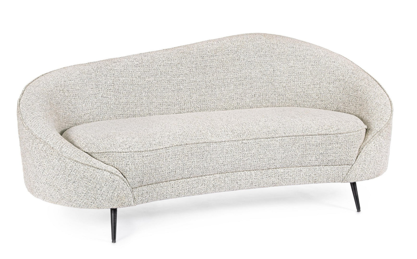 Canapea Glam Textil Gri 3 Locuri, Costance Bizzotto - Imagine 1