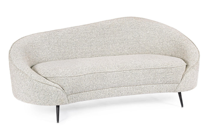 Canapea Glam Textil Gri 3 Locuri, Costance Bizzotto - Imagine 1