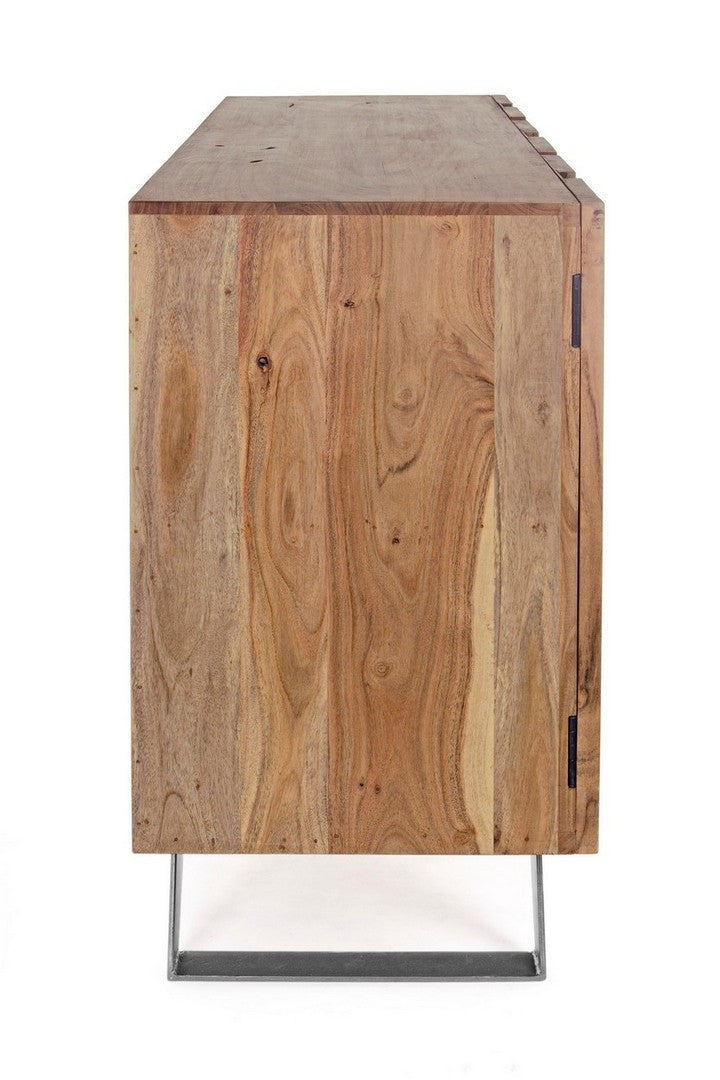 Bufet Natural Lemn Acacia Și Metal, Aron Bizzotto - Imagine 4