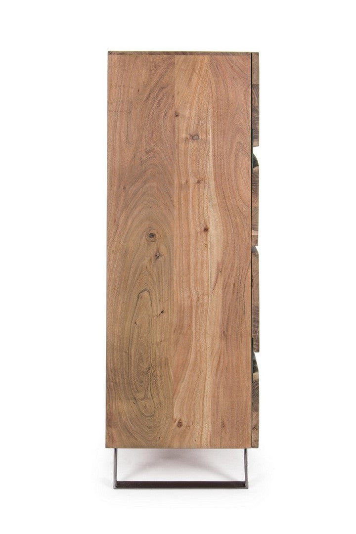 Bufet Natural Lemn Acacia Cu Inserții Metalice, Aron Bizzotto - Imagine 4