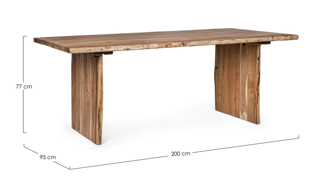Masă Dining Lemn Acacia Natural, Eneas Bizzotto - Imagine 2