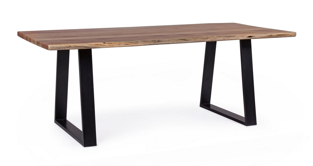 Masă Dining Lemn Acacia Și Metal, Artur Bizzotto - Imagine 1