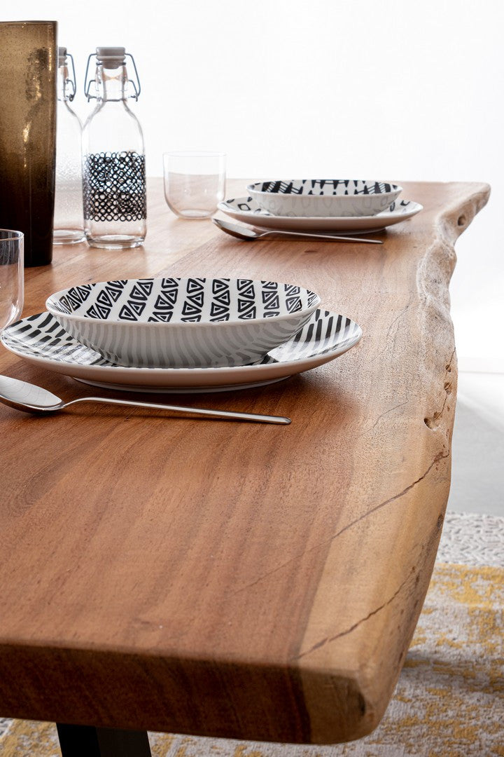 Masă Dining Lemn Acacia Și Metal, Artur Bizzotto - Imagine 7