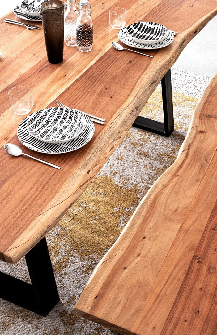 Masă Dining Lemn Acacia Și Metal, Artur Bizzotto - Imagine 8