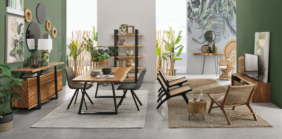 Masă Dining Lemn Acacia Și Metal, Artur Bizzotto - Imagine 14