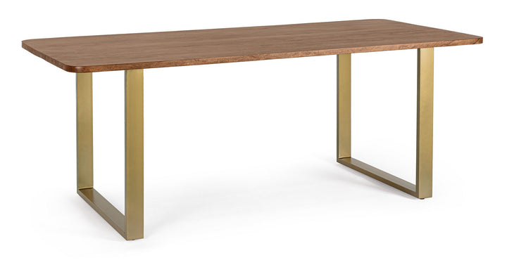 Masă Dining Lemn Acacia Și Metal, Vital Bizzotto - Imagine 1