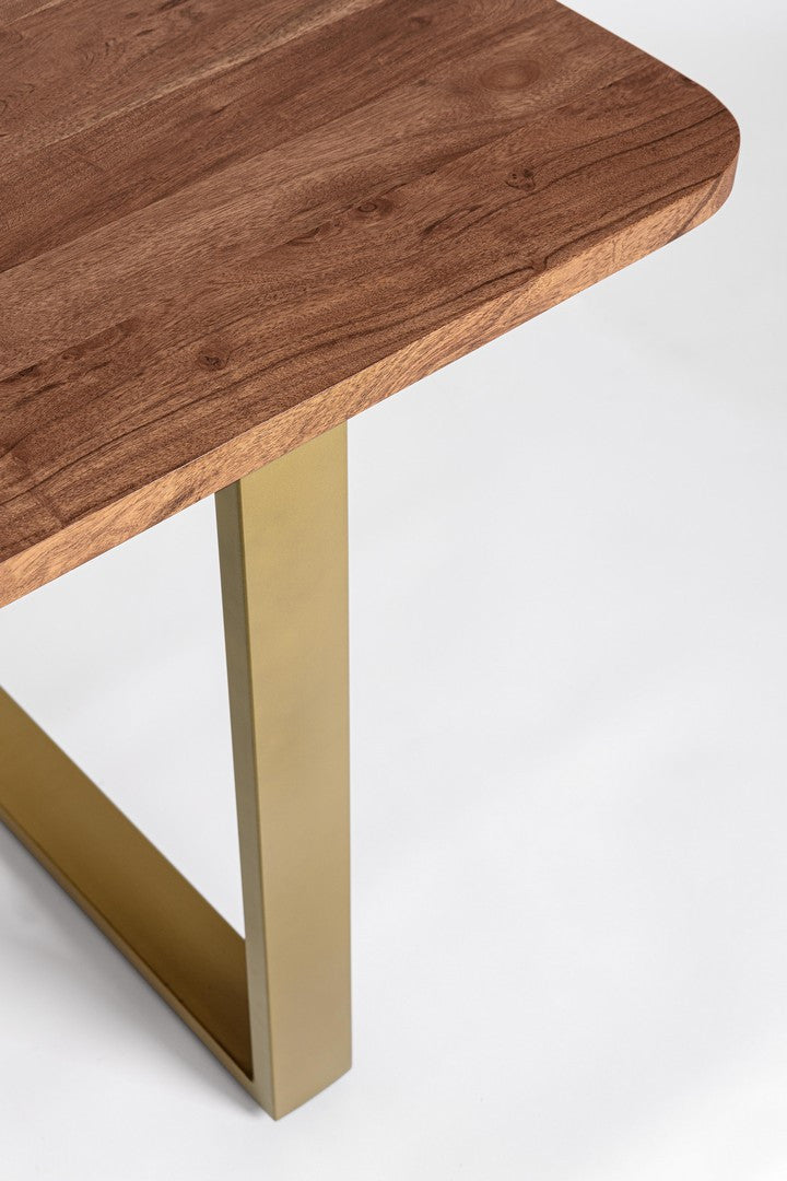 Masă Dining Lemn Acacia Și Metal, Vital Bizzotto - Imagine 4