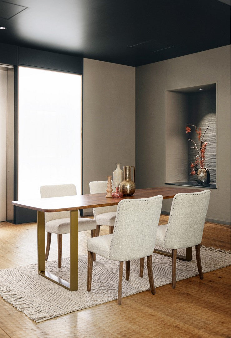Masă Dining Lemn Acacia Și Metal, Vital Bizzotto - Imagine 6
