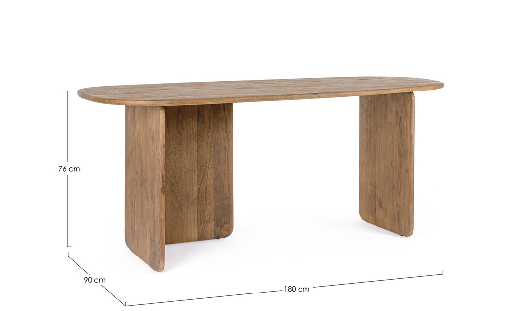 Birou Contemporan Lemn Acacia, Nayana Bizzotto - Imagine 2