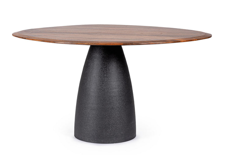 Masă Dining Rotundă Lemn Mango Natural, Stanley Bizzotto - Imagine 1