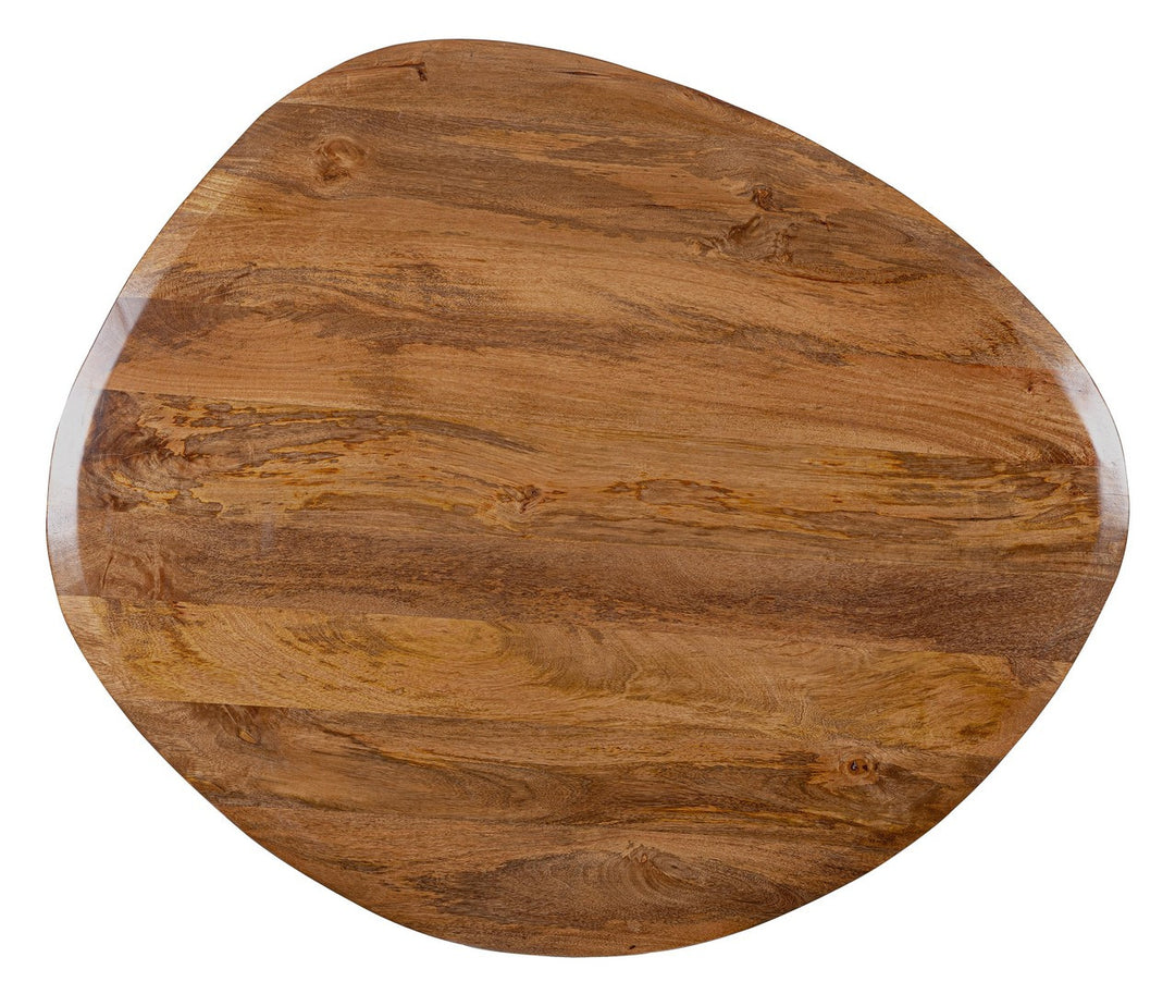Masă Dining Rotundă Lemn Mango Natural, Stanley Bizzotto - Imagine 4