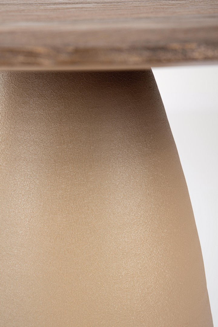 Masă Dining Rotundă Lemn Mango, Stanley Rustic Brown Bizzotto - Imagine 3