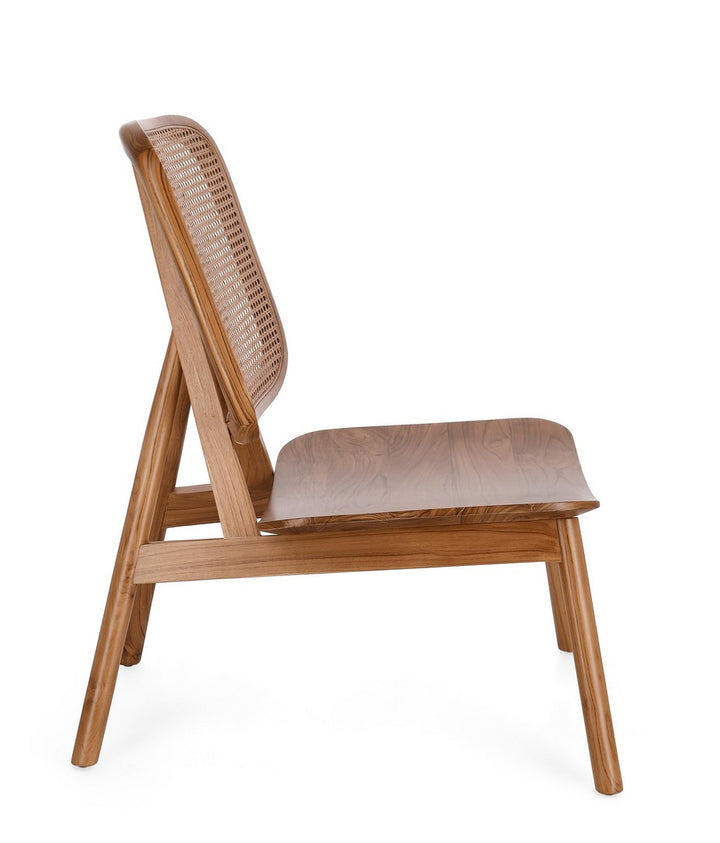 Fotoliu Lounge Lemn Teak Și Ratan Natural, Yves Bizzotto - Imagine 6