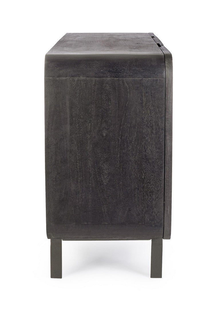 Bufet Negru Contemporan Lemn Mango, Orissa Bizzotto - Imagine 5