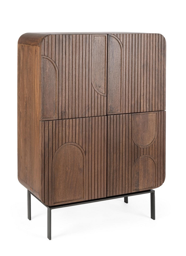 Dulap Înalt Contemporan Lemn Mango, Orissa Brown Bizzotto - Imagine 1
