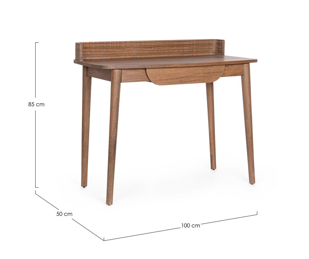 Birou Lemn Mango Contemporan, Sanat Bizzotto - Imagine 2