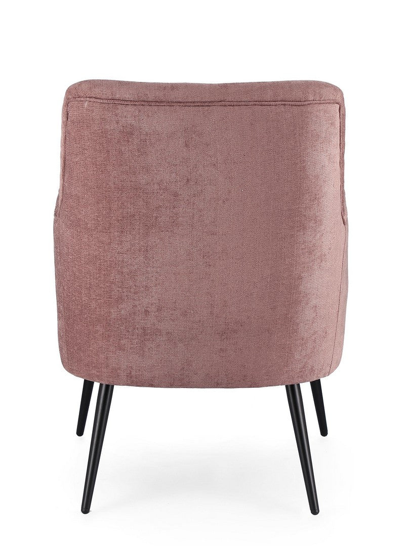 Fotoliu Tapițat Textil Roz, Ernestine Dark Rose Bizzotto - Imagine 3