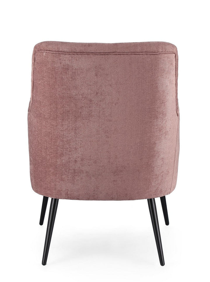 Fotoliu Tapițat Textil Roz, Ernestine Dark Rose Bizzotto - Imagine 3