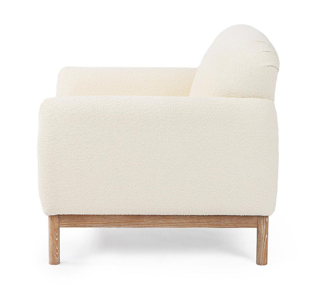 Fotoliu Tapițat Bouclé Natural, Detroit Bizzotto - Imagine 6