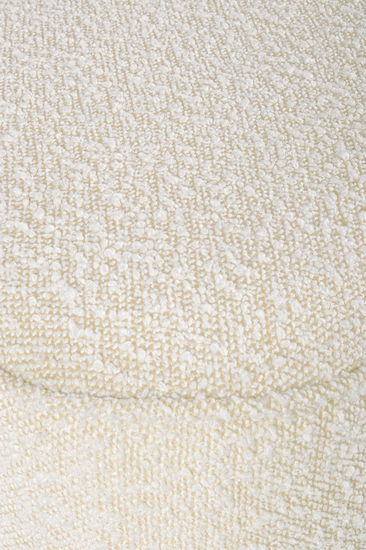 Pouf Tapițat Bouclé Bej, Cointa Natural Bizzotto - Imagine 5