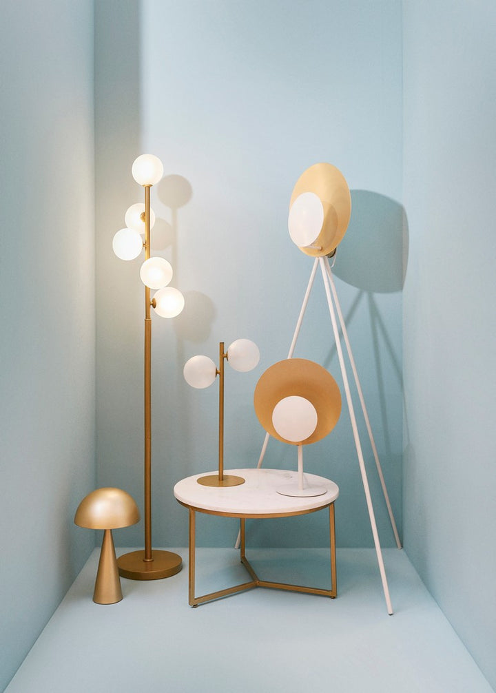 Lampă De Masă Aurie Modernă, Bizzotto - Imagine 6