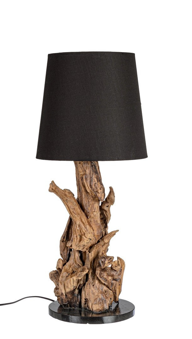 Lampă De Masă Naturală Teak Recycled, Bluma Bizzotto - Imagine 1