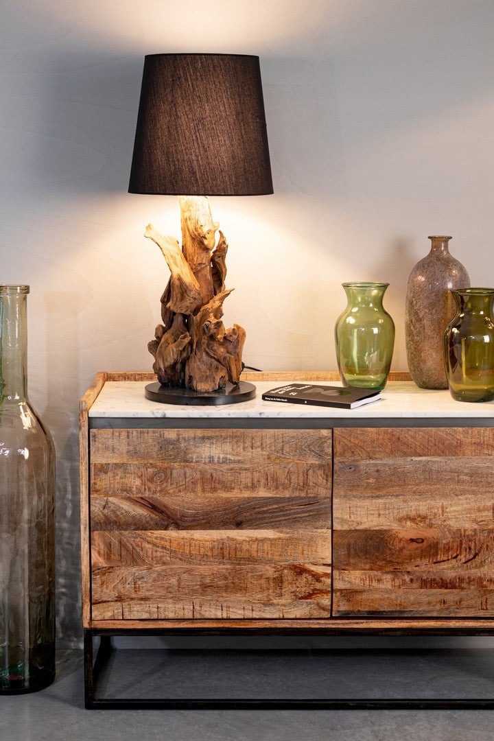 Lampă De Masă Naturală Teak Recycled, Bluma Bizzotto - Imagine 3