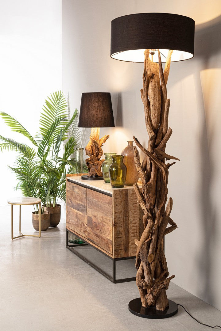 Lampă De Masă Naturală Teak Recycled, Bluma Bizzotto - Imagine 6