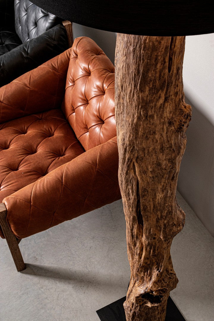 Lampă De Podea Naturală Teak Negru, Kleta Bizzotto - Imagine 5