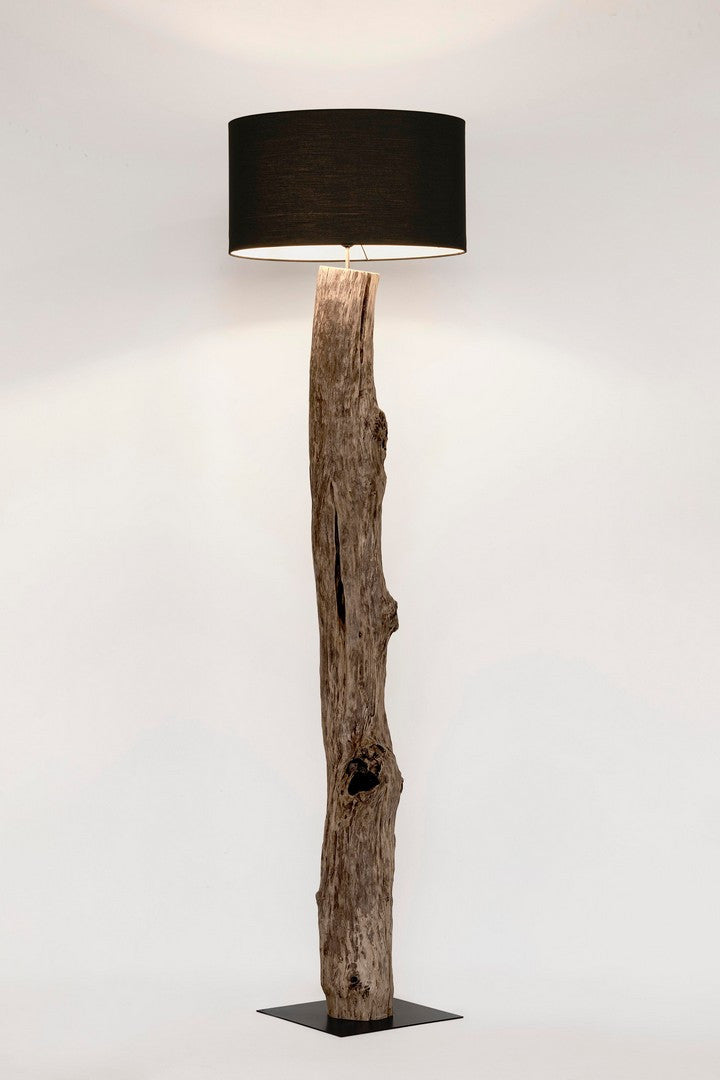 Lampă De Podea Naturală Teak Negru, Kleta Bizzotto - Imagine 6
