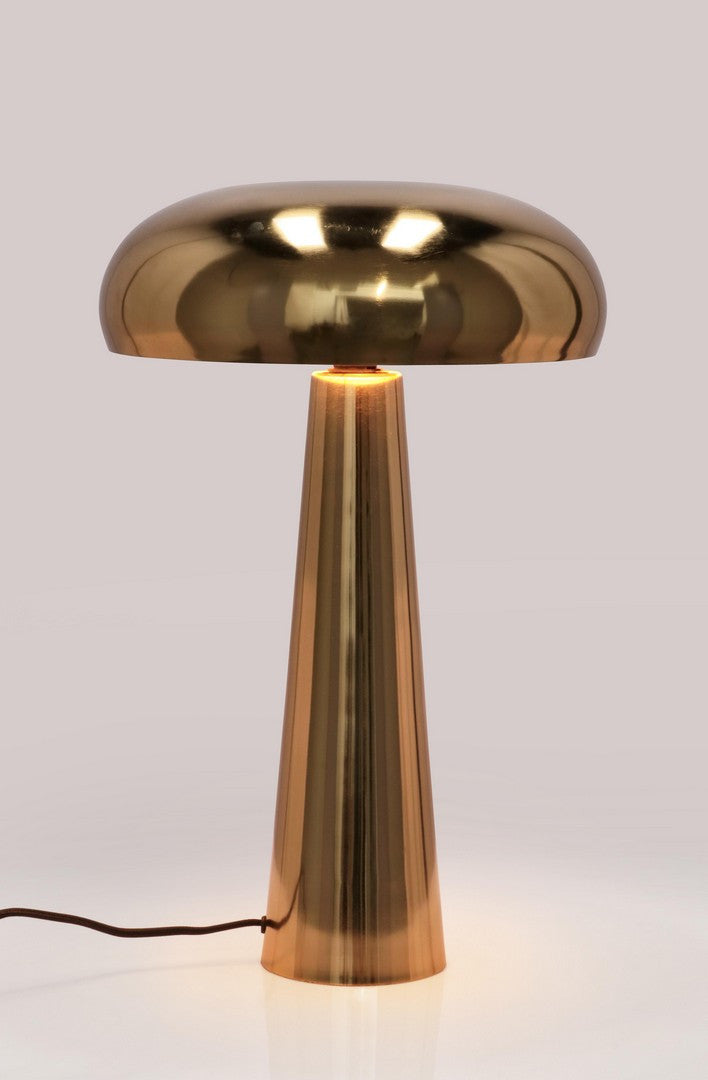 Lampă De Masă Metalică Aurie, Huvila Gold Bizzotto - Imagine 3
