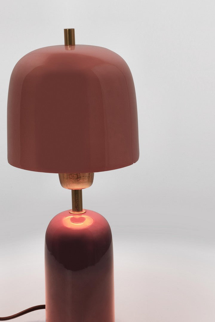 Lampă De Masă Metalică Lucioasă, Silmu Orange Bordeaux Bizzotto - Imagine 4