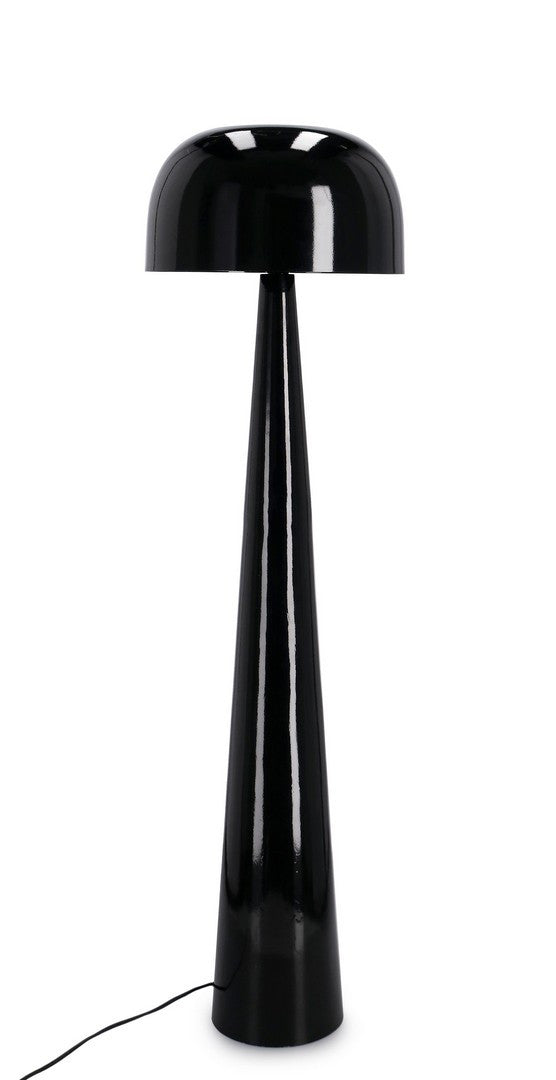 Lampă De Podea Neagră Metalică, Kink Black Bizzotto - Imagine 1