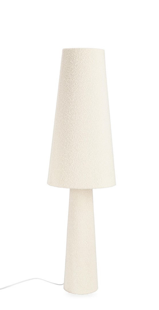 Lampă De Podea Tapițată Bouclé Bej, Radha Shape Bizzotto - Imagine 1