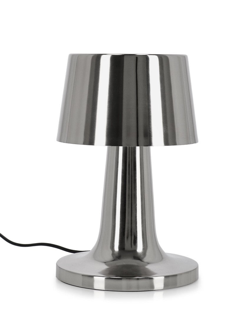 Lampă De Masă Metalică Argintie, Turner Silver Bizzotto - Imagine 1