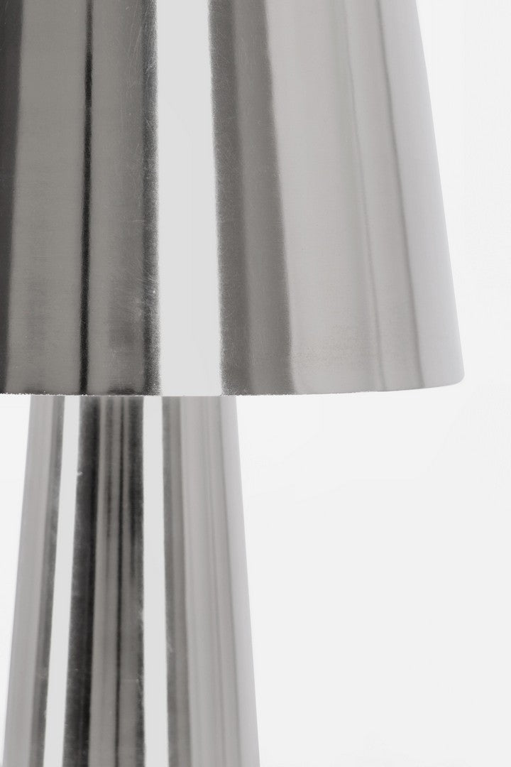 Lampă De Masă Metalică Argintie, Turner Silver Bizzotto - Imagine 2