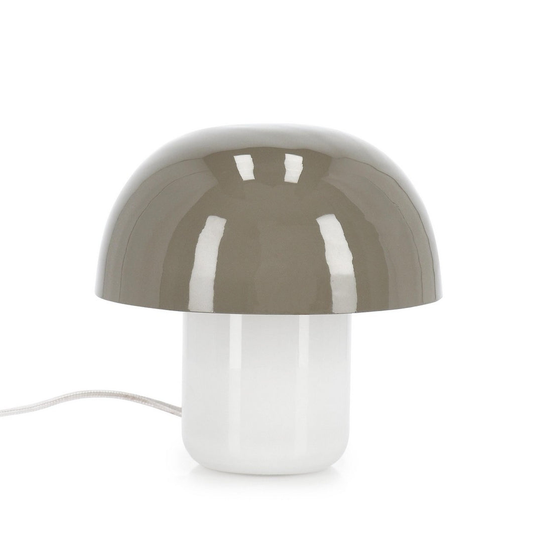 Lampă De Masă Modernă Metal Și Sticlă Gri, Bridges Bizzotto - Imagine 1