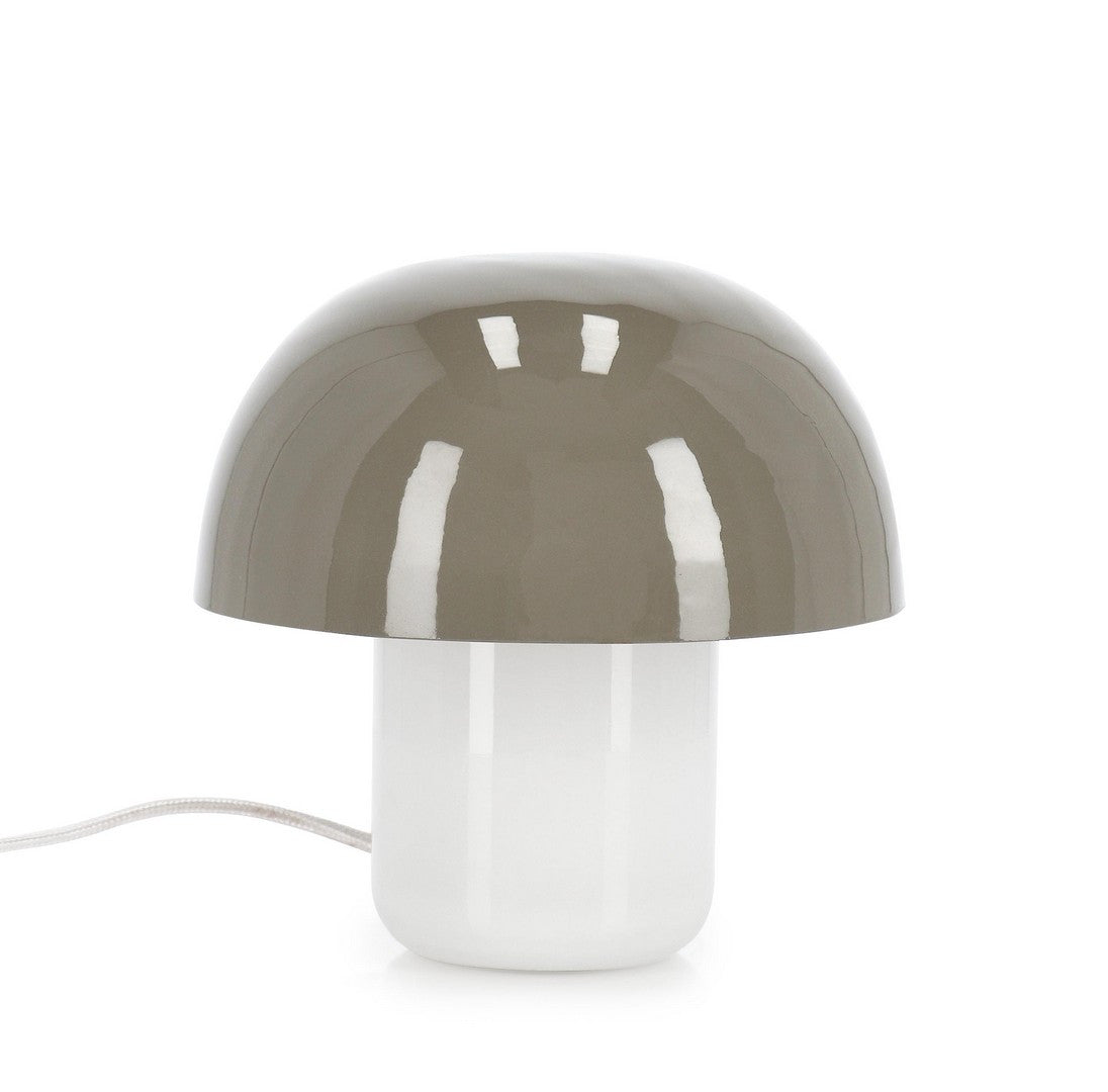 Lampă De Masă Modernă Metal Și Sticlă Gri, Bridges Bizzotto - Imagine 1