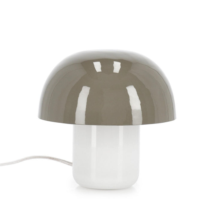 Lampă De Masă Modernă Metal Și Sticlă Gri, Bridges Bizzotto - Imagine 1