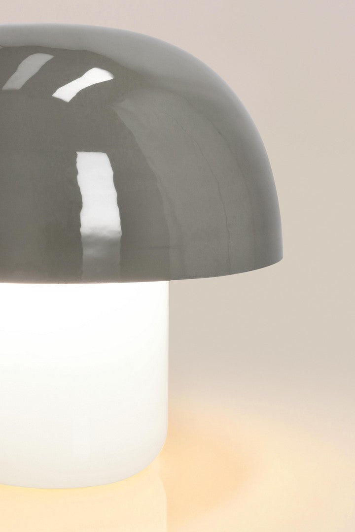 Lampă De Masă Modernă Metal Și Sticlă Gri, Bridges Bizzotto - Imagine 4